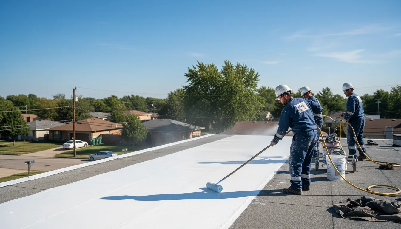 Commercial roof coating in Washburn, ND near me